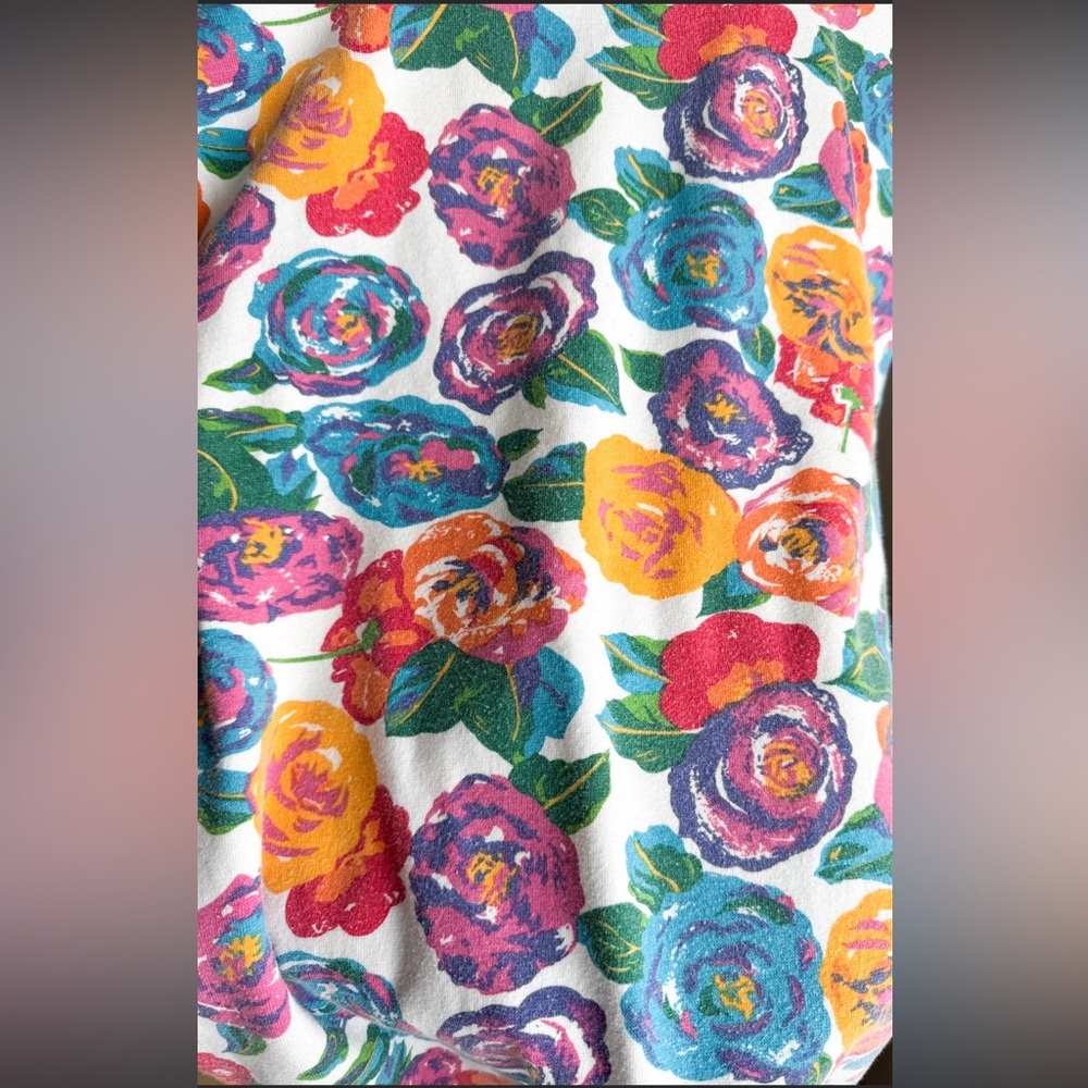 Vtg 90s Rainbow Floral Short Sleeve Mini Bodycon Dress Saved By The Bell Vibes - Picture 7 of 10